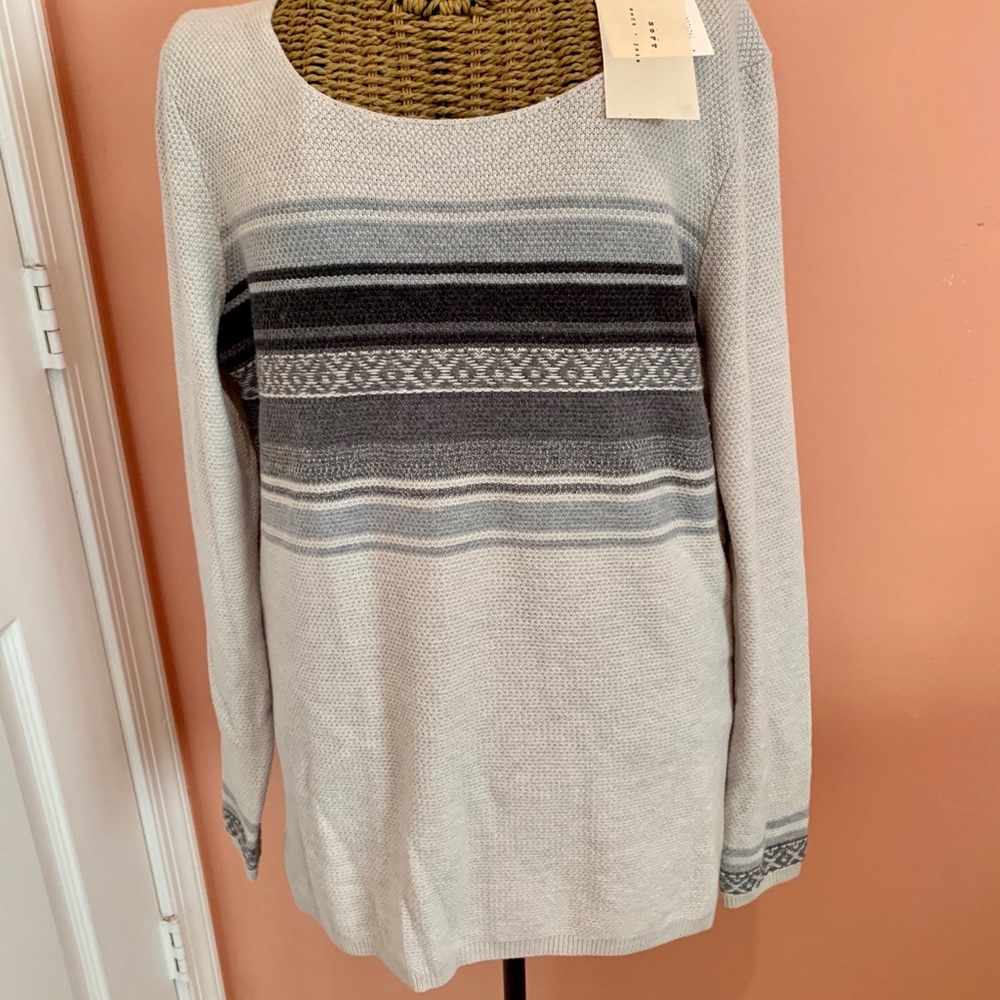 Joie soft NWT fair aisle stripe sweater